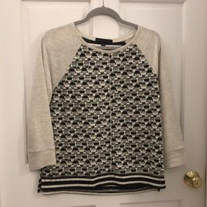 Sanctuary 3/4 sleeve extra soft top EUC